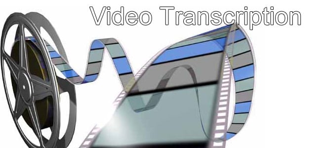 transcribing a video